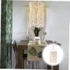 HOLIDYOYO Bohemian Woven Lampshade Handmade Cotton Rope Light Cover for Pendant and Ceiling Lamps Softens Bright Light for Living Room Bedroom and Wedding Decor view 3