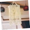 HOLIDYOYO Bohemian Woven Lampshade Handmade Cotton Rope Light Cover for Pendant and Ceiling Lamps Softens Bright Light for Living Room Bedroom and Wedding Decor view 4