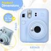 Fujifilm Instax Mini 12 Camera with Fujifilm Instant Mini Films Bundle with + Sunshine Photo Microfiber Cleaning Cloth (Mint Green + 80 Sheets/CC1) view 4