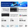 ASUS NUC 14 Pro Mini Desktop, Intel 16-Core Ultra 7 155H, 16GB DDR5, 1TB SSD, Wi-Fi 6E, Support 4-Display 4K, Thunderbolt 4, HDMI, Bluetooth, Windows 11 Pro, Black, AI PC for Home/Business/Gaming view 2