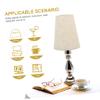 ULDIGI Burlap Lamp Shade Linen Fabric Table Lamp Shade Decorative for Bedroom Lighting view 3