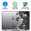 17 17.3 Inch Laptop Skin Sticker Cover Premium Sticker Cover Art Decal Decorative (Included 2 Wrist Pad Skins) - Gray Black Swirls view 2