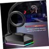Abaodam 1pc Bendable USB Desktop Microphone RGB Lighting Drive Mini Mic for Video Conference and Voice Chat for Home Office and Gaming view 3