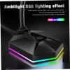Abaodam 1pc Bendable USB Desktop Microphone RGB Lighting Drive Mini Mic for Video Conference and Voice Chat for Home Office and Gaming view 4