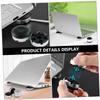 SECFOU 2pcs Ergonomic Laptop Stand Heightening Bracket for Comfortable Cooling Support Portable Desktop Holder for Notebook Use Standard Design view 3