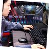Abaodam 1pc Bendable USB Microphone RGB Lighting for Video Conferencing and Voice Chat Desktop Mini Noise Mic for Home Studio and Office Use Drive and Compact Design view 2
