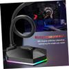 Abaodam 1pc Bendable USB Microphone RGB Lighting for Video Conferencing and Voice Chat Desktop Mini Noise Mic for Home Studio and Office Use Drive and Compact Design view 4