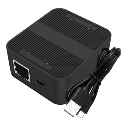 PHENOFICE 100m Ethernet Splitter Adapter to Network Splitter for Easy Device Sharing Compatible with Routers and Computers Efficient Use Black Design
