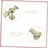 QUMIIRITY 2pcs Brushed Gold Cabinet Handles Hole Centers Luxury Drawer Pulls for Kitchen Cupboards Dressers Closets and Wardrobes French Design Hardware for Decor view 3