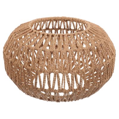CIMAXIC Chandelier Woven Lampshade Retro Style Light Cover for Home Dining Kitchen and Creates Warm Atmosphere Rustic Design for Lighting Fixtures