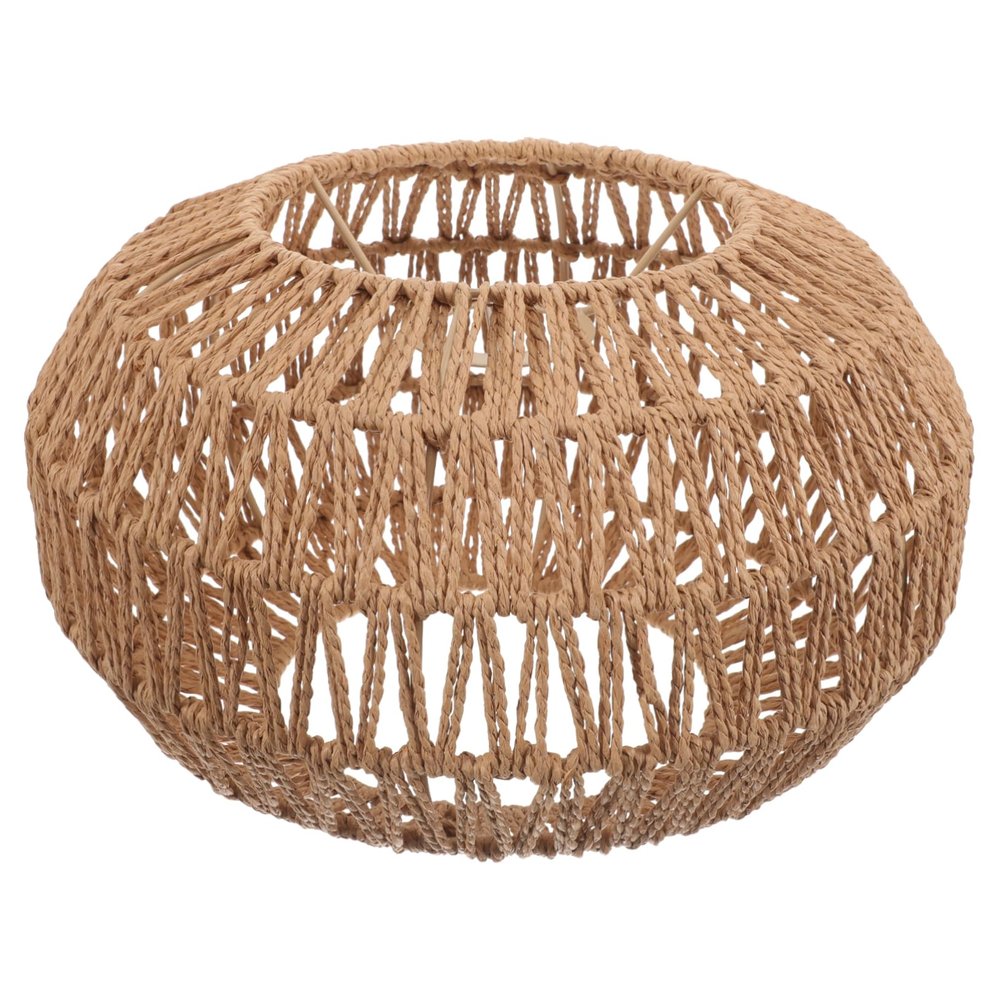 CIMAXIC Chandelier Woven Lampshade Retro Style Light Cover for Home Dining Kitchen and Creates Warm Atmosphere Rustic Design for Lighting Fixtures