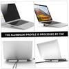 SECFOU Laptop Stand with Ergonomic Design Portable Notebook Holder for Better Posture Cable Organizer with Anti-Slip Feet Compatible with Laptops view 2