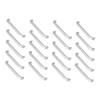 IWOWHERO 20pcs Satin Knobs Aluminum Handle Furniture Handles Wardrobe Pulls Cabinet Knobs view 1
