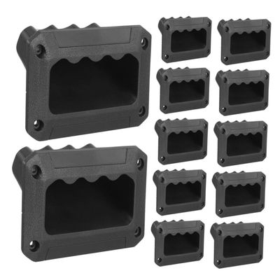 OSALADI 12pcs Plastic Speaker Handles Heavy Duty Recessed Pulls for Speaker Cabinet Boxes Easy to Install Convenient for Stage Performances and Events