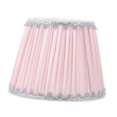 BUTIFULSIC Decorative Cloth Lamp Shade Pleated Design Easy Self-assembly Diffuse Lighting for Home for Living Room and Bedroom Bottom Opening
