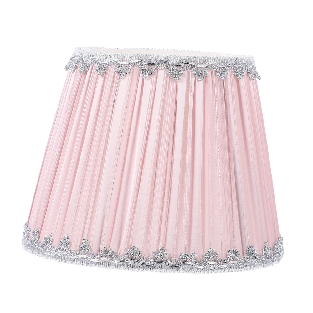 BUTIFULSIC Decorative Cloth Lamp Shade Pleated Design Easy Self-assembly Diffuse Lighting for Home for Living Room and Bedroom Bottom Opening