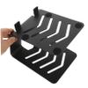QUMIIRITY Speaker Desk Stand Metal Bookshelf Speaker Holder Monitor Riser Audio Cooling Rack for Home Office view 3