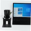 QUMIIRITY Speaker Desk Stand Metal Bookshelf Speaker Holder Monitor Riser Audio Cooling Rack for Home Office view 4