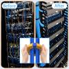 Wire Comb with 10pcs Cable Ties, Ethernet Cable Organizizer Tool for Comb Any Cables or Wires with a Diameter Up to 1/4 inch view 2