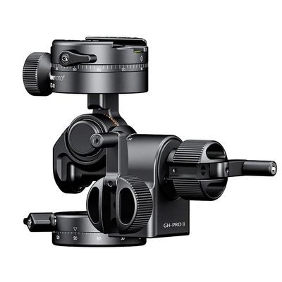 Precision 3-Way Geared Tripod Head with Quick Release Plate for DSLR Cameras gh-proii and gc-01