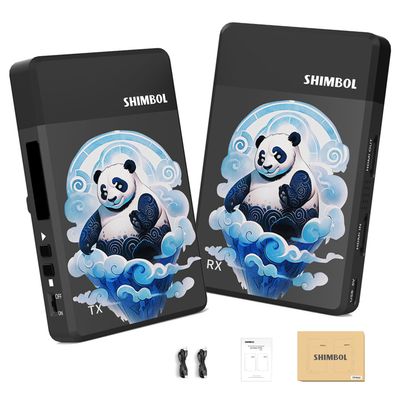 Shimbol Wireless Video Transmission System TP Max,Wireless Image HDMI Transmitter and Receiver 5GHZ 1000ft 1080P HD 0.07S Latency Dual HDMI Ports Aluminum Alloy Shell Fanless Design