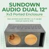 Adire Ported Subwoofer Enclosure - Dual 12 Inch Subwoofer Box for Sundown Audio Xv3 to Maximize Bass  5 Cu Ft, 31Hz Tuned, 1" Birch Ply, Pre-Wired 10ga OFC  USA Made Speaker Box view 2