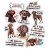 10pcs Liver German Shorthaired Pointer Sticker Sheet, Cute Vinyl Decals for GSP Owners and Outdoor Pet Lovers, Waterproof, UV-Resistant, for Laptop, Water Bottle, Crate, Notebook, Journal, Gear Box view 1