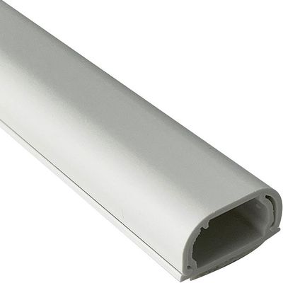 ZEJGLZRZ Cable Cover 2x1m Cable Trunking,Floor Molding Solution,Wall-Mounted Cable Concealer for TV Cables,Square Trunking,Cable Duct,Hide and Protect Cables and Avoid Risks-White||24.4x12.1mm