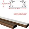 ZEJGLZRZ Cable Cover 2x1m Cable Trunking,Floor Molding Solution,Wall-Mounted Cable Concealer for TV Cables,Square Trunking,Cable Duct,Hide and Protect Cables and Avoid Risks-White||24.4x12.1mm view 2