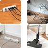 ZEJGLZRZ Cable Cover 2x1m Cable Trunking,Floor Molding Solution,Wall-Mounted Cable Concealer for TV Cables,Square Trunking,Cable Duct,Hide and Protect Cables and Avoid Risks-White||24.4x12.1mm view 4