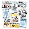10pcs Radiology Sticker Sheet, X-Ray Tech Vinyl Decals for Radiologic Technologists, Students, Healthcare Workers, Waterproof, UV-Resistant, for Laptop, Water Bottle, Clipboard, Phone Case, Notebook view 1