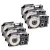 GREENCYCLE 6PK Compatible for XR-12WE XR-12WE2S AR-12WE 12mm 1/2" Black on White Label Maker Tape for KL-7000 KL-7200 KL-8100 KL-8200 KLP1000 KL-G2 Label Printer view 1