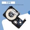 GREENCYCLE 6PK Compatible for XR-12WE XR-12WE2S AR-12WE 12mm 1/2" Black on White Label Maker Tape for KL-7000 KL-7200 KL-8100 KL-8200 KLP1000 KL-G2 Label Printer view 2