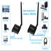 Wilxisum 2.4G Wireless Audio Transmitter and Receiver, RCA/3.5mm Jack Input/Output with Volume Adjustment knob, 160ft Distance Low Latency Transmission Adapters view 2