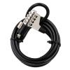 Qsvbeeqj Laptop Cable Lock Security Cable 4 Digit Password Combination Computer Lock for PC Desktop Notebook Accessories view 1