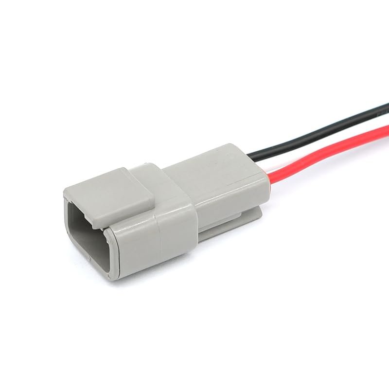 ARETV 2/3/4/6/8/12Pin Wiring Harness Connector Automotive Connector Waterproof Cable Plug DTM Series DTM04-2P DTM06-2S(3 Pin male set)
