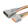 ARETV 2/3/4/6/8/12Pin Wiring Harness Connector Automotive Connector Waterproof Cable Plug DTM Series DTM04-2P DTM06-2S(3 Pin male set) view 4