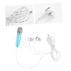 Homoyoyo Mini Karaoke Microphone Headphones for iOS Lightweight Phone Microphone for Singing and Voice Recording Dynamic Sound Sky view 2