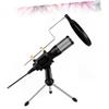 Abaodam USB and Play Microphone for Desktop Voice Chat Recording Device Tripod Stand for Video Conferences and Online Meetings Black view 4