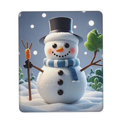 Mouses Pad Small Mouses Mat with Anti-Slip Rubber Base Happy Snowman Mouses Pads for Man Woman Computer Mouses pad for Wireless Mouses Keyboard Mat Gaming Desk Pad for Home 7 x 8.6 in