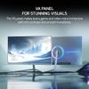 GAMEPOWER T40 23.6 Inch Curved White Gaming Monitor, 180Hz 1080p Display, 0.5ms Response Time, VA Panel, AMD FreeSync, HDR Support, 125% sRGB, RGB Backlight, Dual Speakers, Zero Frame Design, HDMI/DP view 2