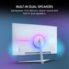 GAMEPOWER T40 23.6 Inch Curved White Gaming Monitor, 180Hz 1080p Display, 0.5ms Response Time, VA Panel, AMD FreeSync, HDR Support, 125% sRGB, RGB Backlight, Dual Speakers, Zero Frame Design, HDMI/DP view 3