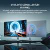 GAMEPOWER F20 27 Inch Curved White Gaming Monitor, 120Hz 1080p Display, 1ms Response Time, AMD FreeSync, HDR Support, 125% sRGB, RGB Backlight, Dual Speakers, Zero Frame Design, HDMI and VGA Inputs view 2
