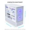 Lian Li Lancool 207 White Cabinet with 4 Fans view 4