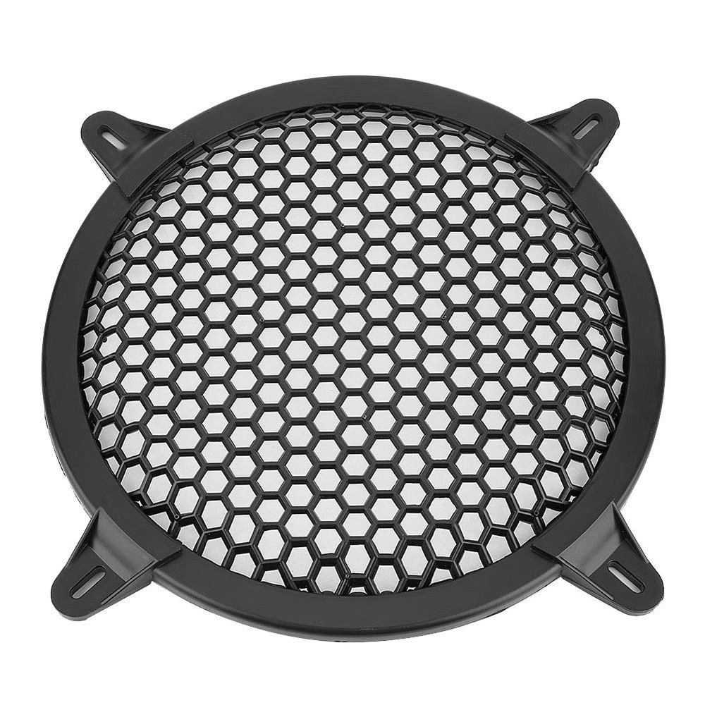 Akozon Car Audio Plastic Mesh Cover Speaker Guard for Subwoofer Black 8inch (8 Inch)