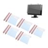 Privacy Screen Filter Adhesive Strips, Double Sided Adhesive Strips with Plastic Slide Mount Holder Tabs and Microfiber Cloth, Replacement Kits(5pcs) view 1