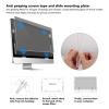 Privacy Screen Filter Adhesive Strips, Double Sided Adhesive Strips with Plastic Slide Mount Holder Tabs and Microfiber Cloth, Replacement Kits(5pcs) view 2
