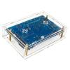 Acrylic Case for Banana PiR4 Board Transparent Shell and Cooling Fan Integrated 3D GPU Protections Box view 3