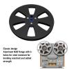 1/4 7 Inch Empty Tape Reel, 6 Hole Aluminum Alloy Open Reel Sound Tape Universal Sound Tape Empty Reel for TEAC Studer, Classic Design (Black) view 3