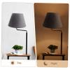 IWOWHERO Simple Design Velvet Lampshade Desk Lamp Cover Modern Lampshade for Living Room view 2